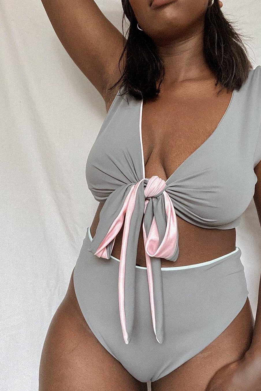 Reversible Tia Wrap Around Bikini Top - Mitra The Label