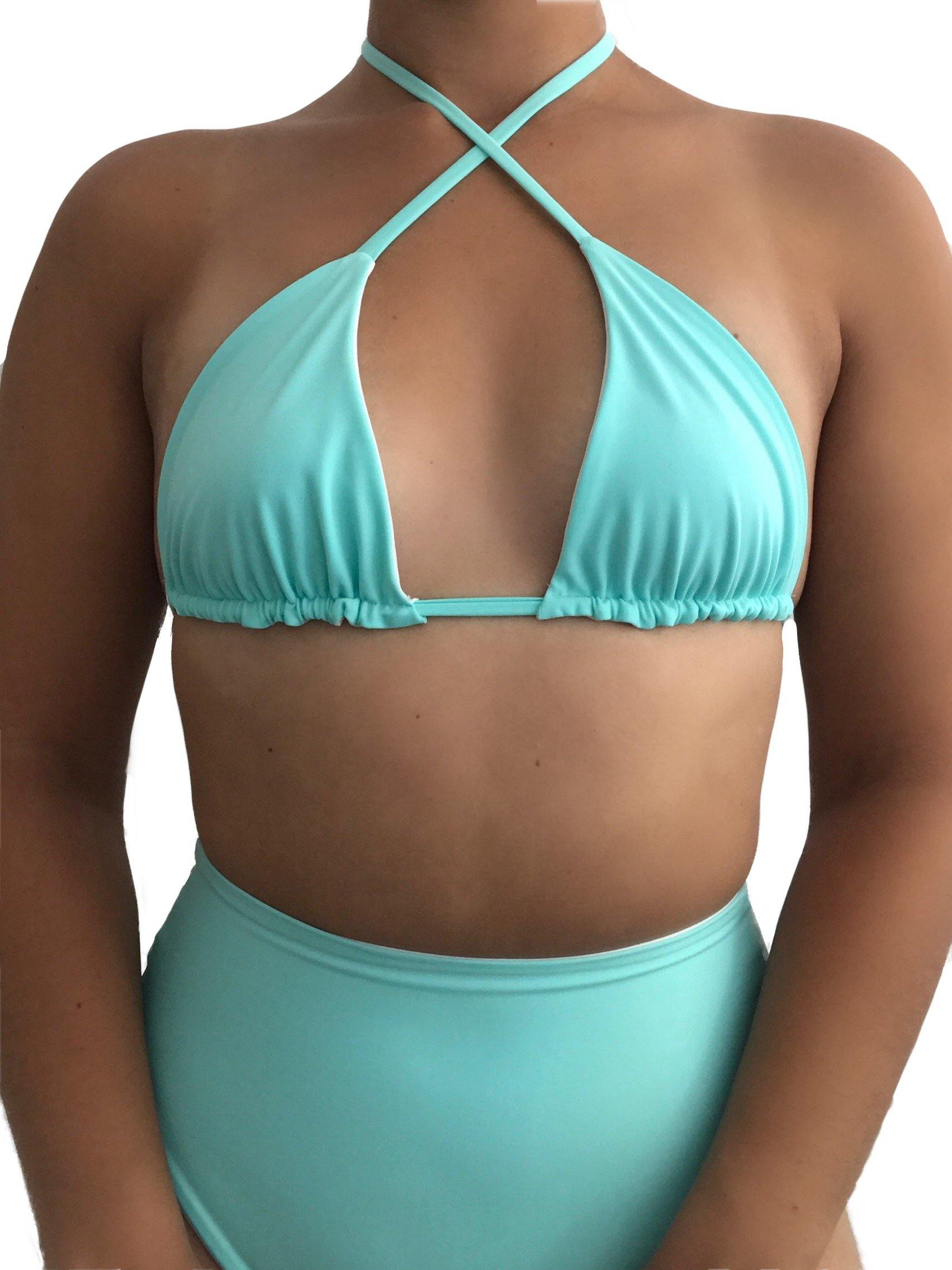 Bella Triangle Halter Bikini Top - Mitra The Label