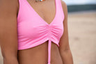 Frankie Ruched Front Bikini Top - Mitra The Label
