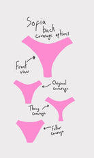Sofia High Cut Bikini Bottoms - Mitra The Label