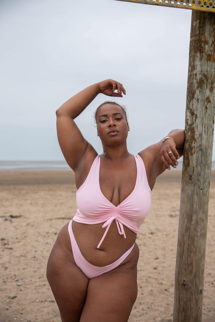 Frankie Ruched Front Bikini Top - Mitra The Label
